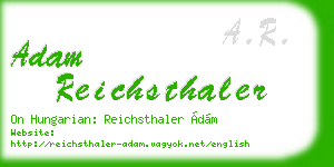 adam reichsthaler business card